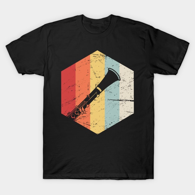 Retro Clarinet Marching Band Icon T-Shirt by MeatMan